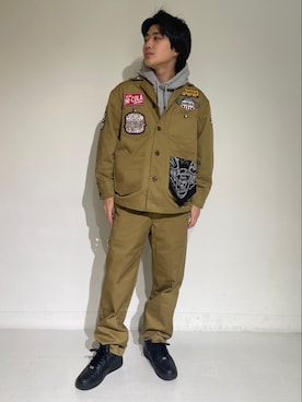 ひっしーさん（メンズ・170cm）の冬コーディネート