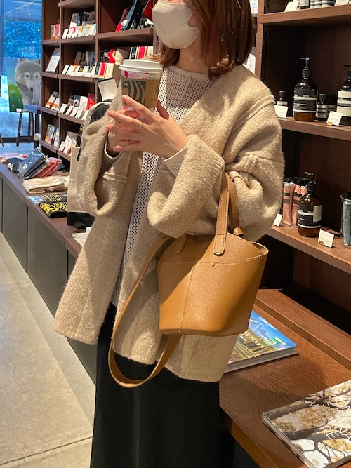 select MOCA ニットコート SELECT MOCA - select moca オーバーサイズニットコートの通販 by ぽs