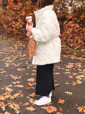 「mystic（ミスティック）のアイテム（その他アウター）」を使った、𝘮𝘪𝘶さん（レディース・156cm）の冬コーディネート