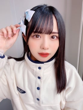 「アイテム（音楽/本・雑誌、ブルー系）」を使った、アイドル達のクローゼットさん（レディース・153cm）の夏コーディネート