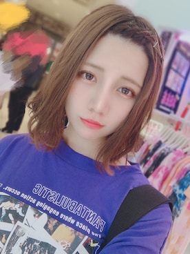 「ビッグプリント」｜アイドル達のクローゼットさん（レディース・159cm）の冬コーディネート