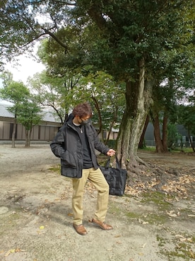 「WhoWhat（フーワット）のアイテム（ジャケット/アウター）」を使った、mikuikizawashikaさん（メンズ・170cm）の秋コーディネート