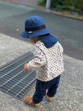 「BUDDY Lee（バディーリー）のアイテム」を使った、Otoさん（キッズ・70cm）の秋コーディネート