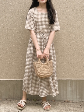 「ピクニック」｜「アイテム（その他）」を使った、mogさん（レディース・163cm）の春コーディネート
