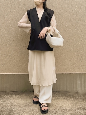 「今日のコスメと服」｜「アイテム（サンダル）」を使った、mogさん（レディース・163cm）の夏コーディネート