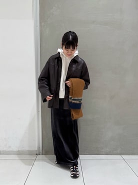 「イチ推しジャケットスタイル」｜「アイテム（その他アウター）」を使った、misatoさん（レディース・158cm）の秋コーディネート