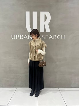 「ブーツスタイル」｜「アイテム（その他アウター）」を使った、misatoさん（レディース・158cm）の秋コーディネート