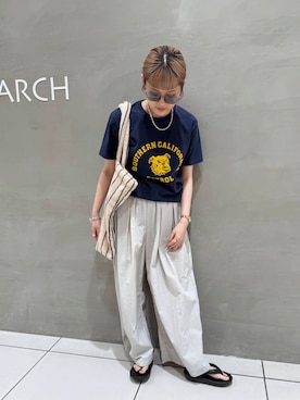 「URBAN RESEARCH（アーバンリサーチ）のアイテム（パンツ）」を使った、misatoさん（レディース・158cm）の春コーディネート