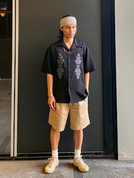 「SUPERGA（スペルガ）のアイテム」を使った、kb8526さん（メンズ・173cm）の夏コーディネート