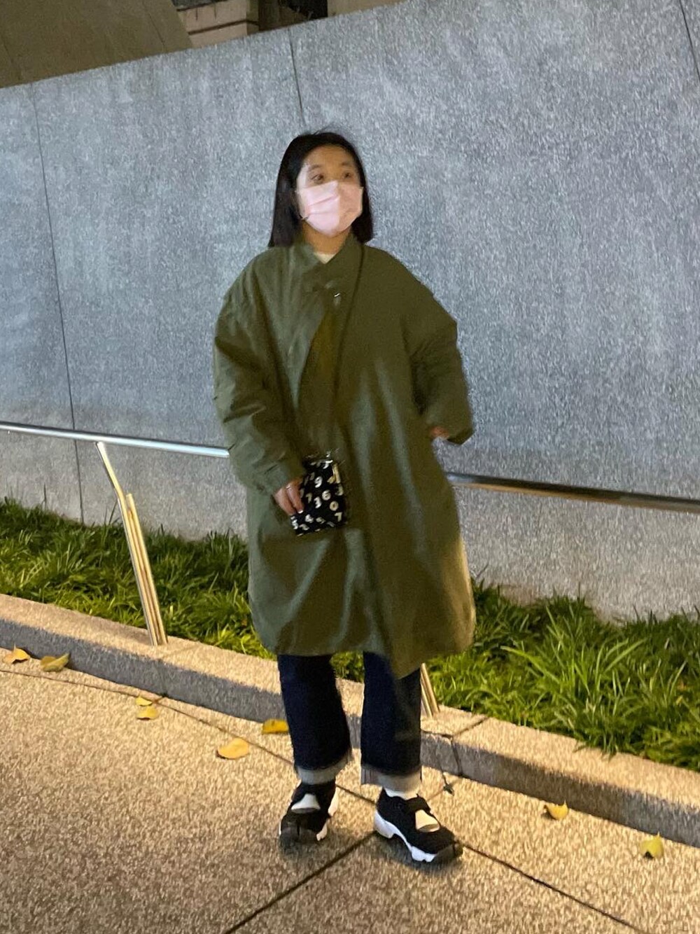 「ootd」｜「byYOUANCEのライナー付きマルチWAYモッズコート（モッズコート、グリーン系）」を使った、ssiijieさん（レディース・162cm）の冬コーディネートの1枚目の写真
