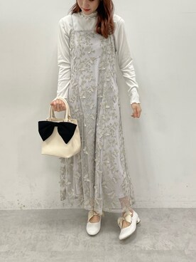 「ちょうちょ柄」｜sayapiiさん（レディース・164cm）の冬コーディネート