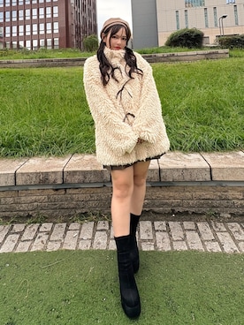 「アイテム（ハンチング/ベレー帽）」を使った、ingni-chiharuさん（レディース・150cm）の秋コーディネート