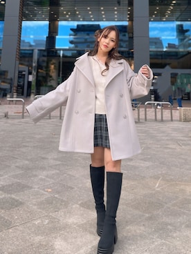 「INGNI（イング）のアイテム（その他アウター）」を使った、ingni-chiharuさん（レディース・150cm）の秋コーディネート