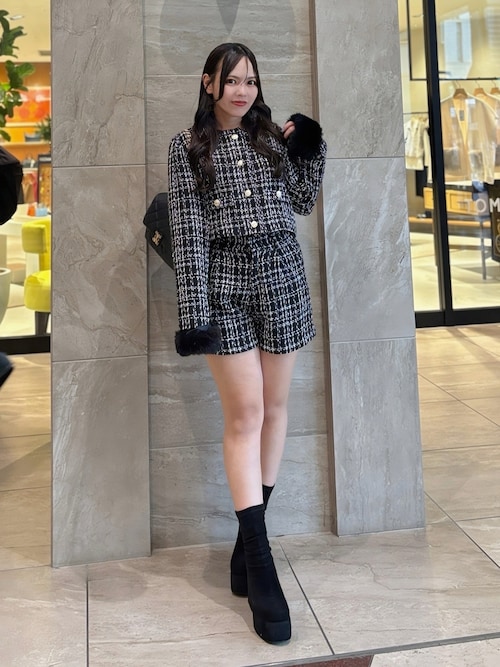 ツイードショートパンツ(セットアップ対応)（その他パンツ）｜INGNI