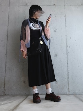 「アイテム（ブレスレット）」を使った、riot5onさん（レディース・155cm）の秋コーディネート