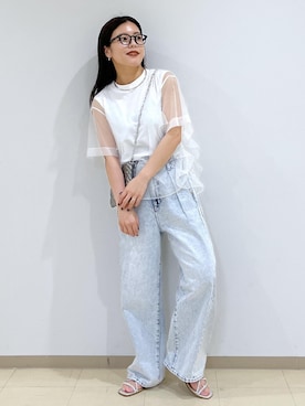「アイテム（その他トップス）」を使った、adamtanakaさん（レディース・158cm・20代）の夏コーディネート