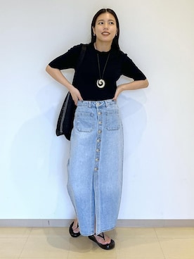 「ROLLA'S（ローラス）のアイテム」を使った、adamtanakaさん（レディース・158cm）の夏コーディネート