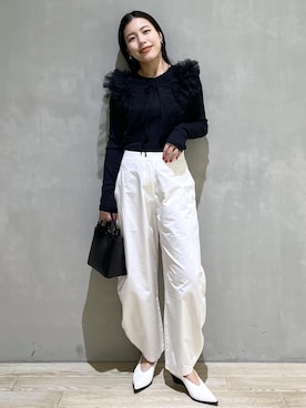 「アイテム（その他トップス）」を使った、adamtanakaさん（レディース・158cm・20代）の春コーディネート