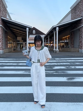 「& chouette（アンドシュエット）のアイテム」を使った、minorin19さん（レディース・157cm）の夏コーディネート