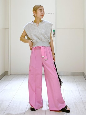 「24SS」｜タナカサヤさん（レディース・157cm）の春コーディネート