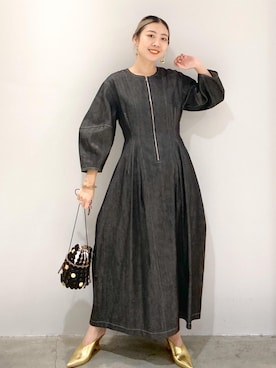 「サステナブル」｜「アイテム（その他シューズ）」を使った、タナカサヤさん（レディース・157cm）の冬コーディネート