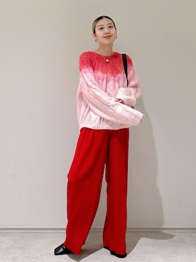 「アイテム（ブーツ）」を使った、タナカサヤさん（レディース・157cm）の秋コーディネート