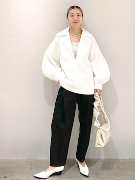 「サステナブル」｜タナカサヤさん（レディース・157cm）の冬コーディネート