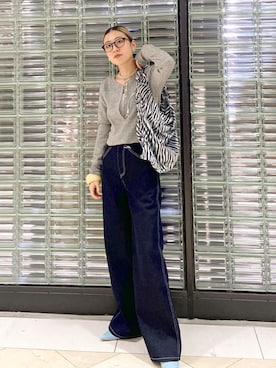 タナカサヤさん（レディース・157cm）の冬コーディネート