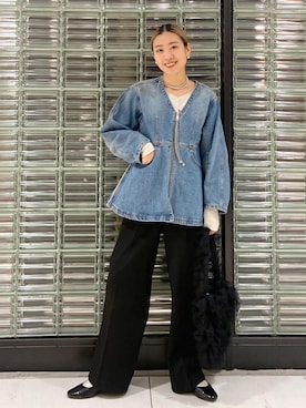 タナカサヤさん（レディース・157cm）の冬コーディネート