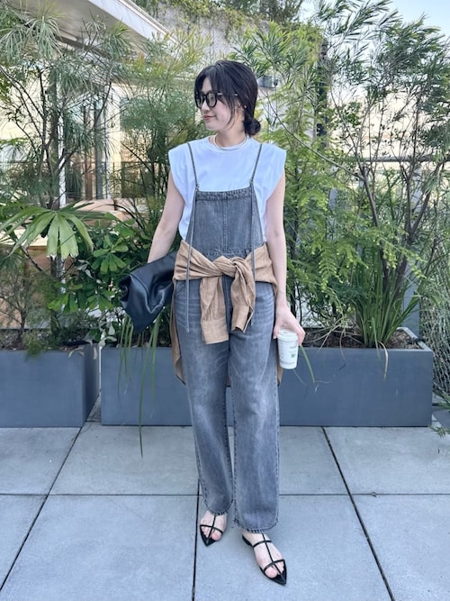 Whim Gazette デニムオールインワン2 size38 コットンヘンプデニム