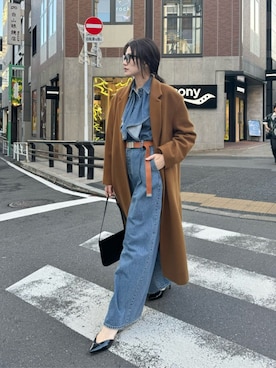 「アイテム（シャツ/ブラウス）」を使った、wgkatoさん（レディース・167cm）の冬コーディネート