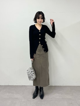 「Whim Gazette（ウィムガゼット）のダックベイカースカート（スカート、ブラウン系）」を使った、wgkatoさん（レディース・167cm）の夏コーディネート