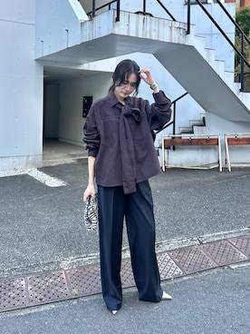 「アイテム（クラッチバッグ）」を使った、wgkatoさん（レディース・167cm）の夏コーディネート