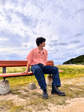 「1004ST（イチマルマルヨンエスティ―）のアイテム」を使った、wear//さん（メンズ・170cm）の夏コーディネート
