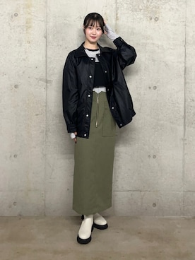 「SENSE OF PLACE by URBAN RESEARCH（センスオブプレイスバイアーバンリサーチ）のアイテム（その他アウター）」を使った、ゆりさん（レディース・161cm）の冬コーディネート