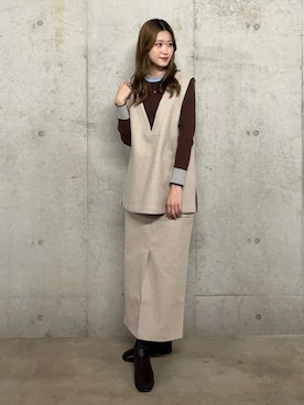 ゆりさん（レディース・161cm）の秋コーディネート