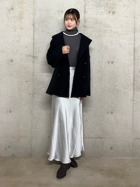 「WEARyouthコーデ」｜「アイテム（チェスターコート）」を使った、ゆりさん（レディース・161cm）の秋コーディネート