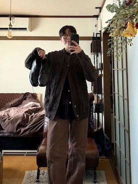 Mino さん（メンズ・166cm）の冬コーディネート