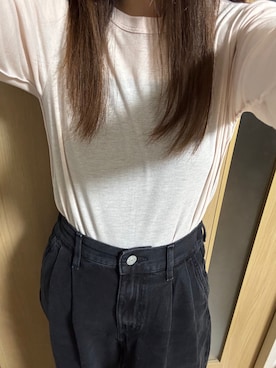 「アイテム（チューブトップ）」を使った、makka☺︎さん（レディース・151cm）の秋コーディネート