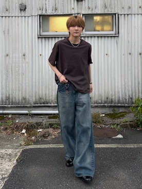 LASER FADE STANDARD STRAIGHT DENIMを使った人気ファッション