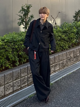 「アイテム（ブルゾン）」を使った、さあやさん（メンズ・163cm）の春コーディネート