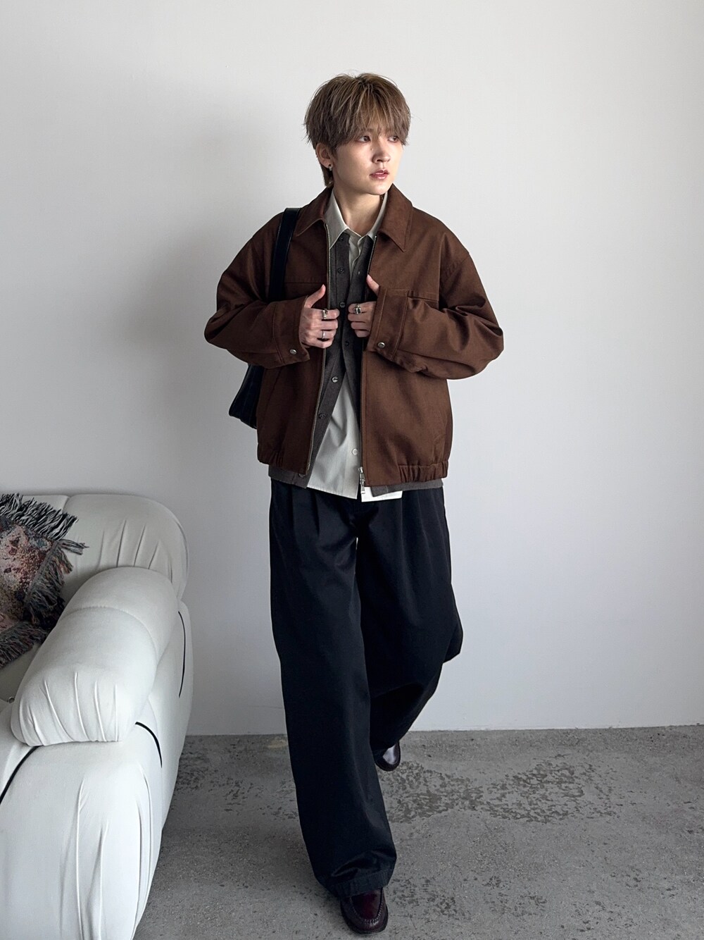 専用ARTIFICIAL GRAIN FAUXSUEDEZIP BLOUSON ARTIFICIAL GRAIN / FAUX SUEDE ZIP BLOUSONを使ったメンズ人気