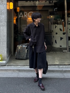 「アイテム（キーホルダー）」を使った、さあやさん（メンズ・163cm）の夏コーディネート