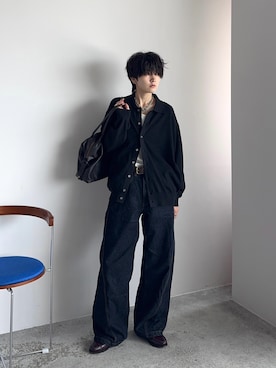 「アイテム（タンクトップ）」を使った、さあやさん（メンズ・163cm）の秋コーディネート