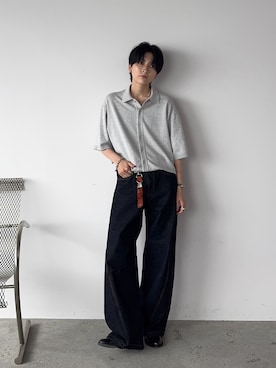 「アイテム（キーケース/キーアクセサリー）」を使った、さあやさん（メンズ・163cm）の夏コーディネート