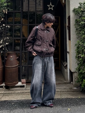 「アイテム（キーケース/キーアクセサリー）」を使った、さあやさん（メンズ・163cm）の秋コーディネート