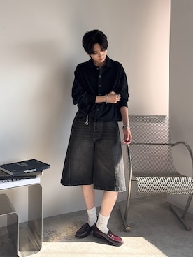 「ジェンダーレス」｜「アイテム（パンツ）」を使った、さあやさん（メンズ・163cm）の夏コーディネート