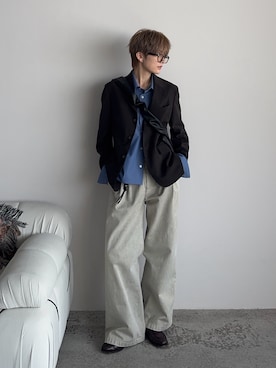 「アイテム（フォーマルスーツ/小物）」を使った、さあやさん（メンズ・163cm）の春コーディネート