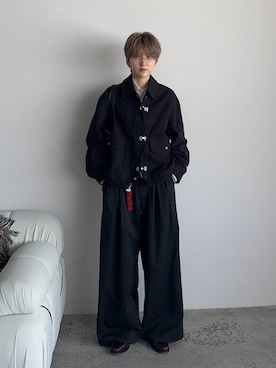 「WYM LIDNM（ウィム バイ リドム）のアイテム」を使った、さあやさん（メンズ・163cm）の春コーディネート