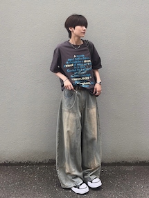さあや|WISH FOR EVERのデニムパンツを使った参考コーディネート